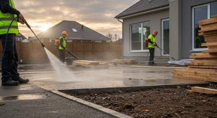 Remise en état après travaux, pour un chantier impeccable.